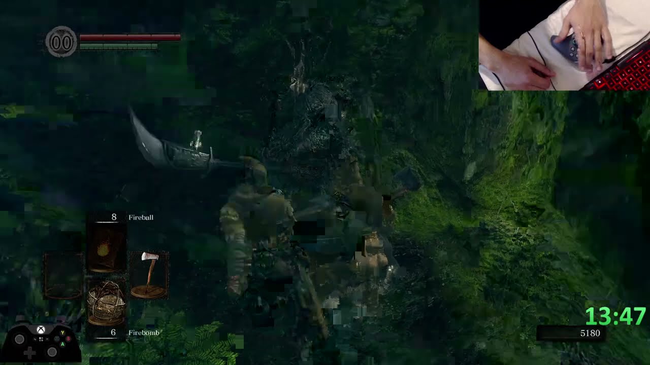Using 1 HAND to beat DARK SOULS at LEVEL 1