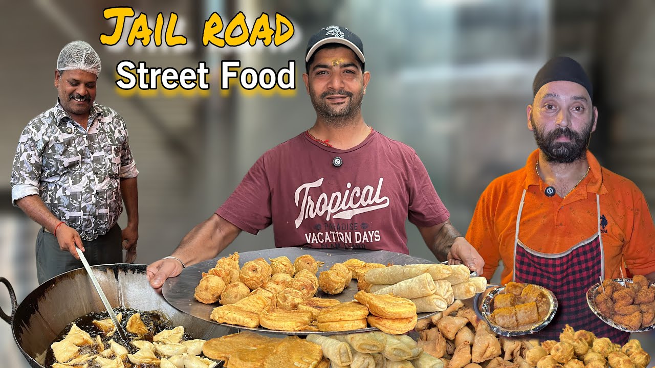 Best Street Food of Jail Road😍Dev Burger , Variety Samosa , Variety momos