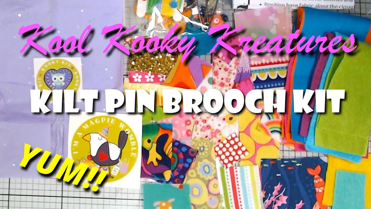 Opening the new Kilt Pin Brooch Kit from Kool Kooky Kreatures