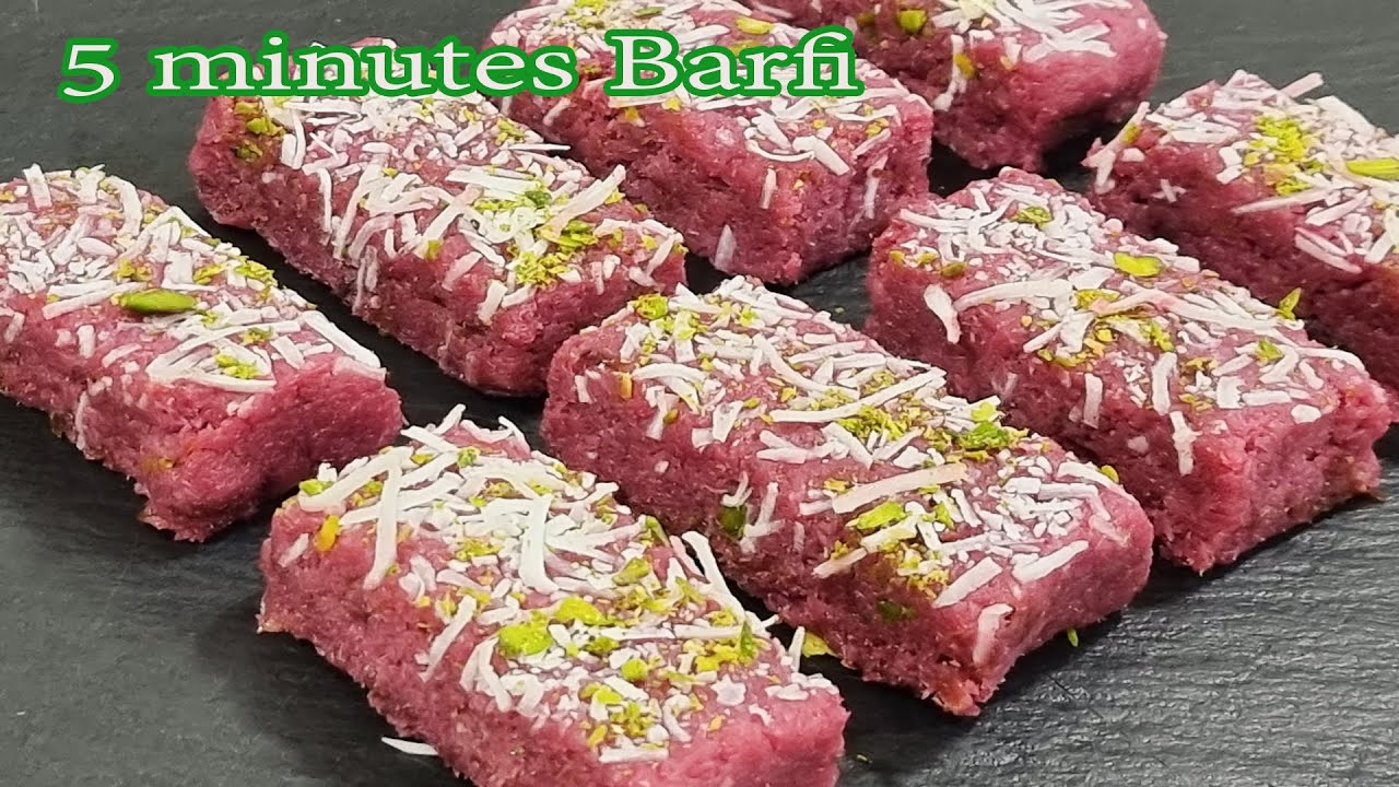 10 Minutes Gulkand Barfi Recipe Rakhi Special ना चाशनी ना मलाई ना मिल्क पाउडर सिर्फ 10 मिनिटमे मे बर