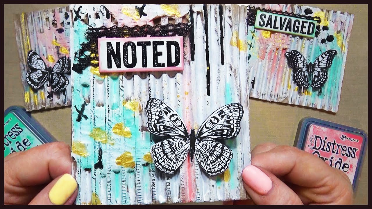 Art Journaling on Cardboard | Mixed Media