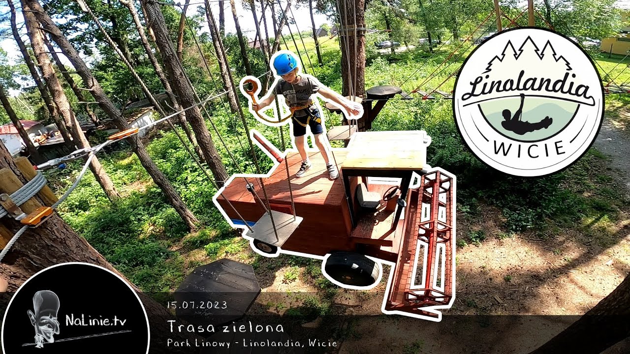 Park Linowy 151 - Linolandia, Wicie - Trasa zielona 15.07.2023