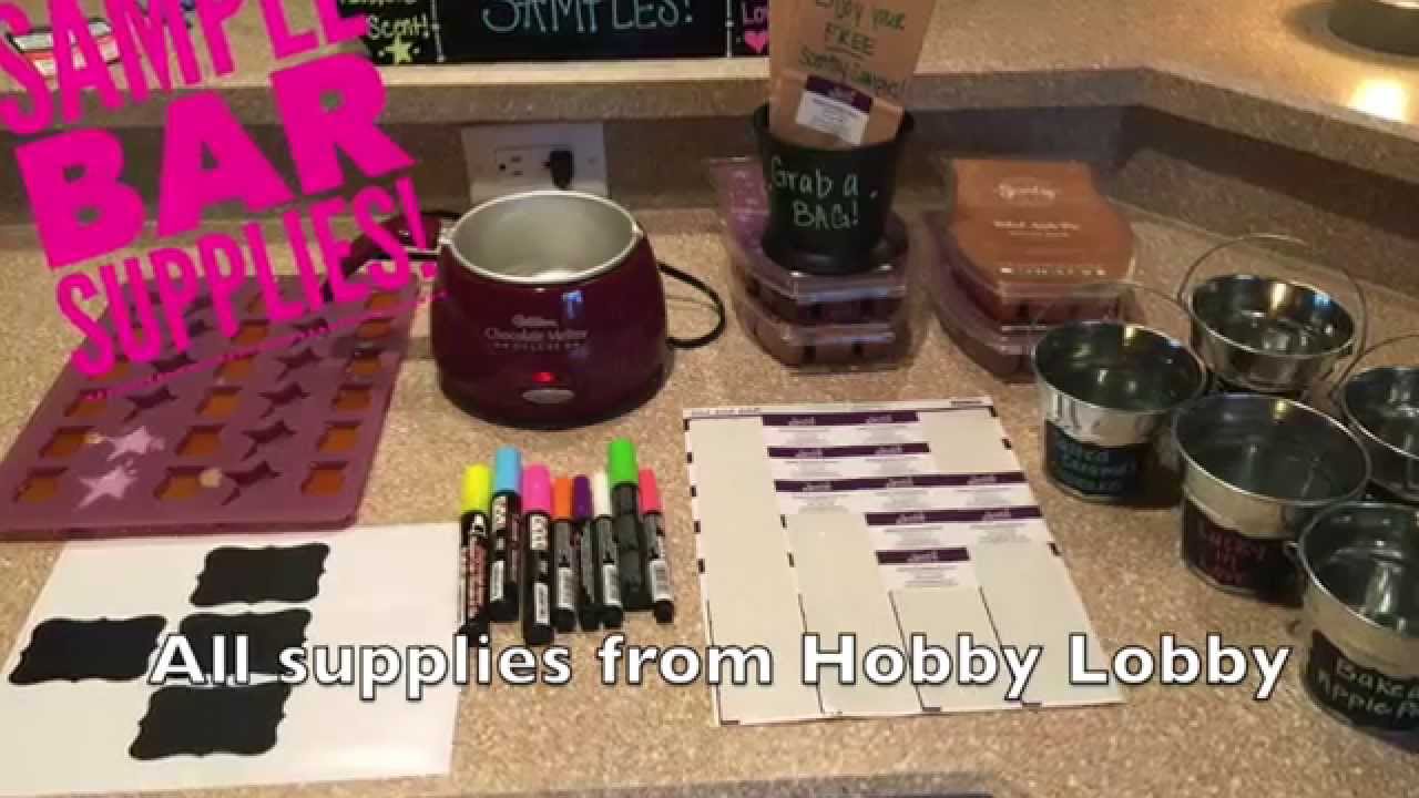 Scentsy Sample Bars for Events!