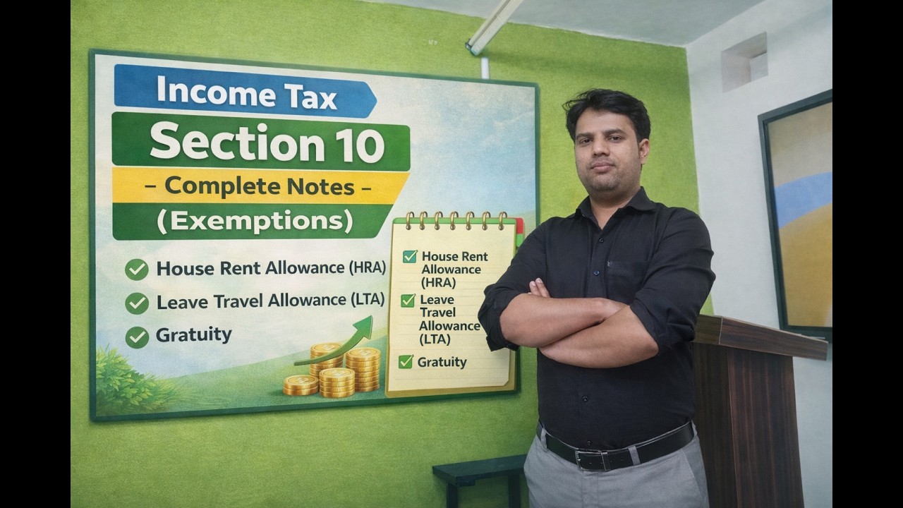 Income tax section 10  full information  Class live Exam preparation PGT /TGT # commerce