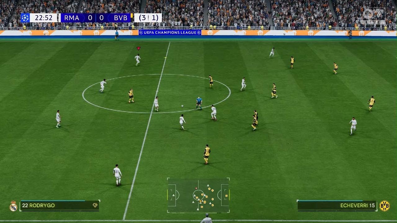 Real Madrid x Borussia Dortmund - carreira de manager - EA SPORTS FC 25