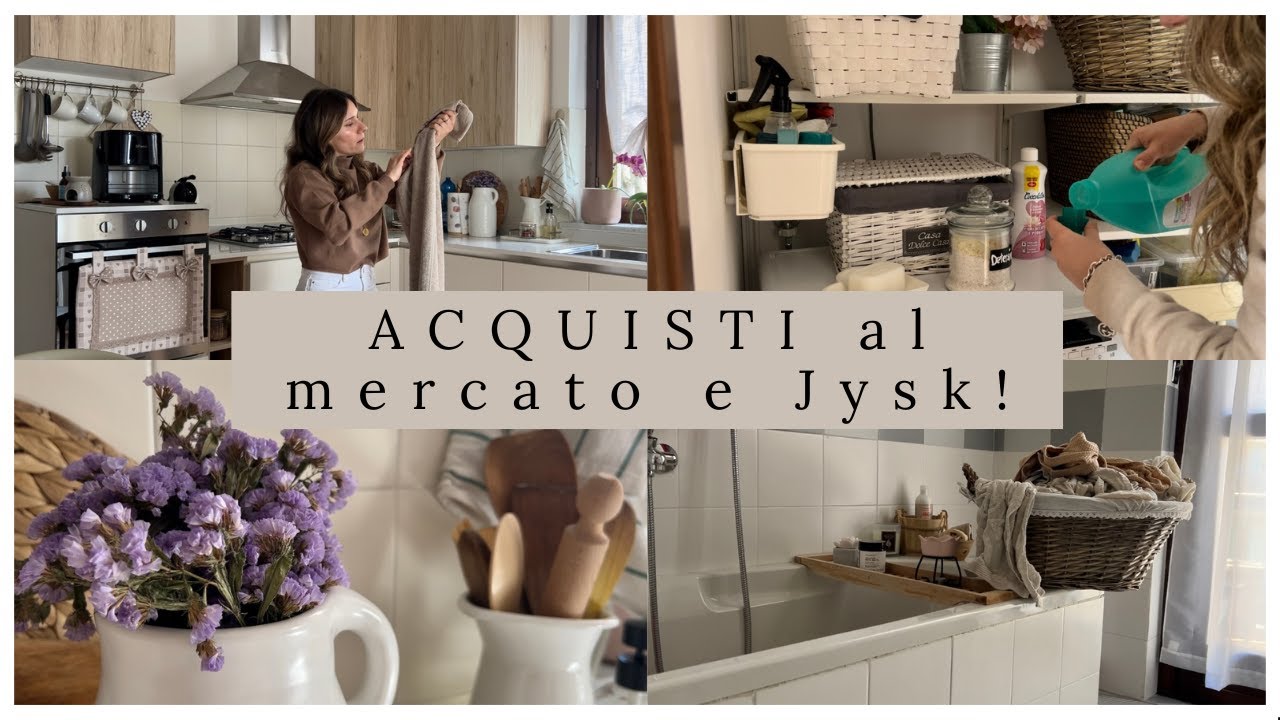 Vi mostro lo shopping per la CASA da JYSK + acquisti al MERCATO | Giornate di primavera