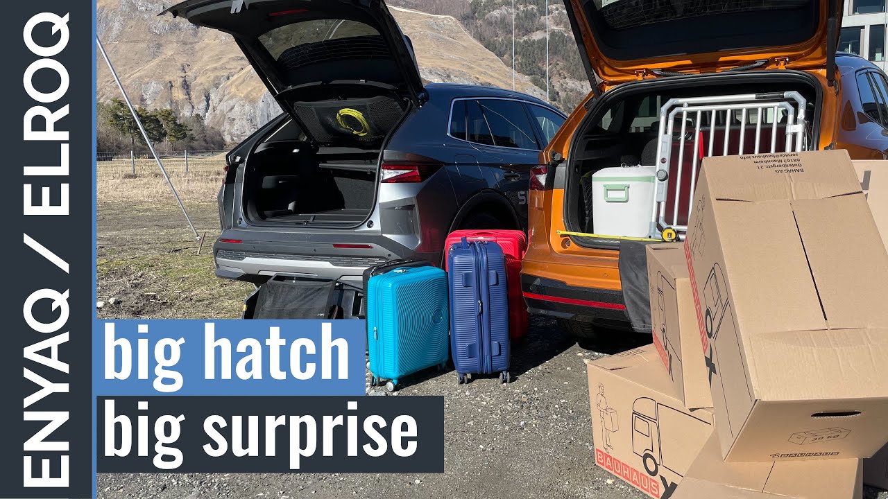 Skoda ELROQ vs. ENYAQ: Trunk & Cargo Test – What's the difference between both?