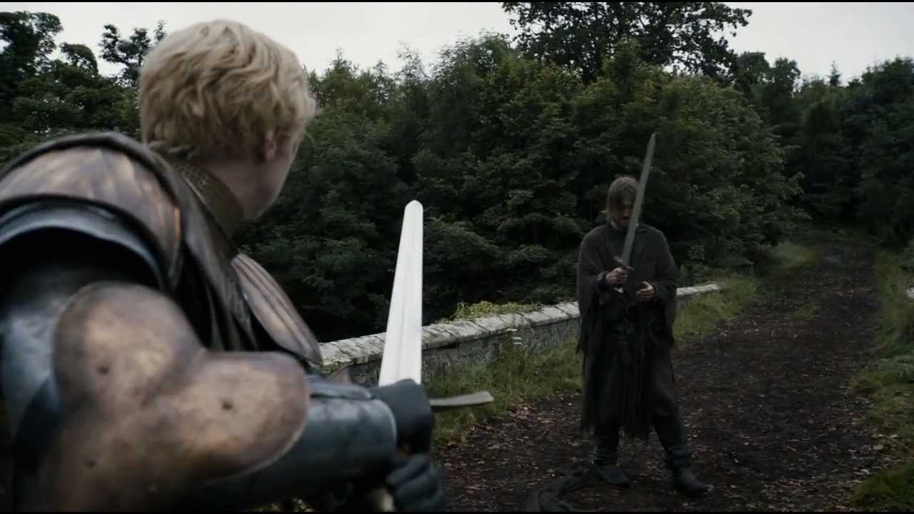 GoT 3x2 | Jaime Lannister and Brienne of Tarth  Sword Fight scene | HD |