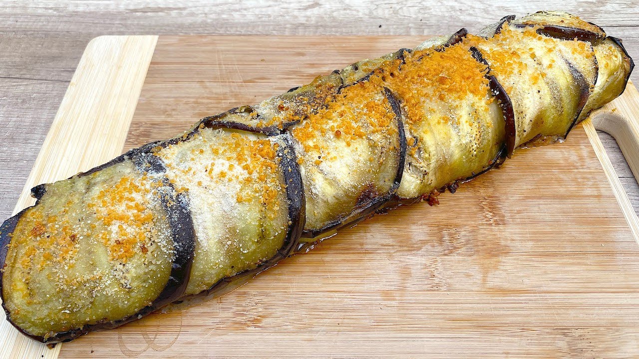 🍆Bakłażan, który doprowadza wszystkich do szaleństwa! 🍆Rolka z bakłażana bez smażenia! 😋