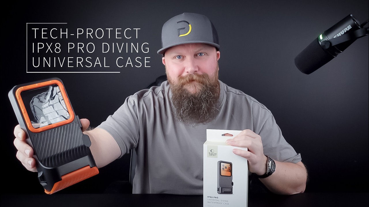 Nagrywaj Smartfonem Filmy Pod Wodą - Etui do Nurkowania - Tech-Protect IPX8 PRO Diving Case