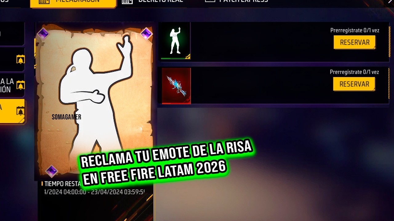 EMOTE RISA LOL FREE FIRE REGRESA EMOTE BAILALO ROKY 🕺 XM8 ARMA EVOLUTIVA SORPRESA 🤯 FF LATAM