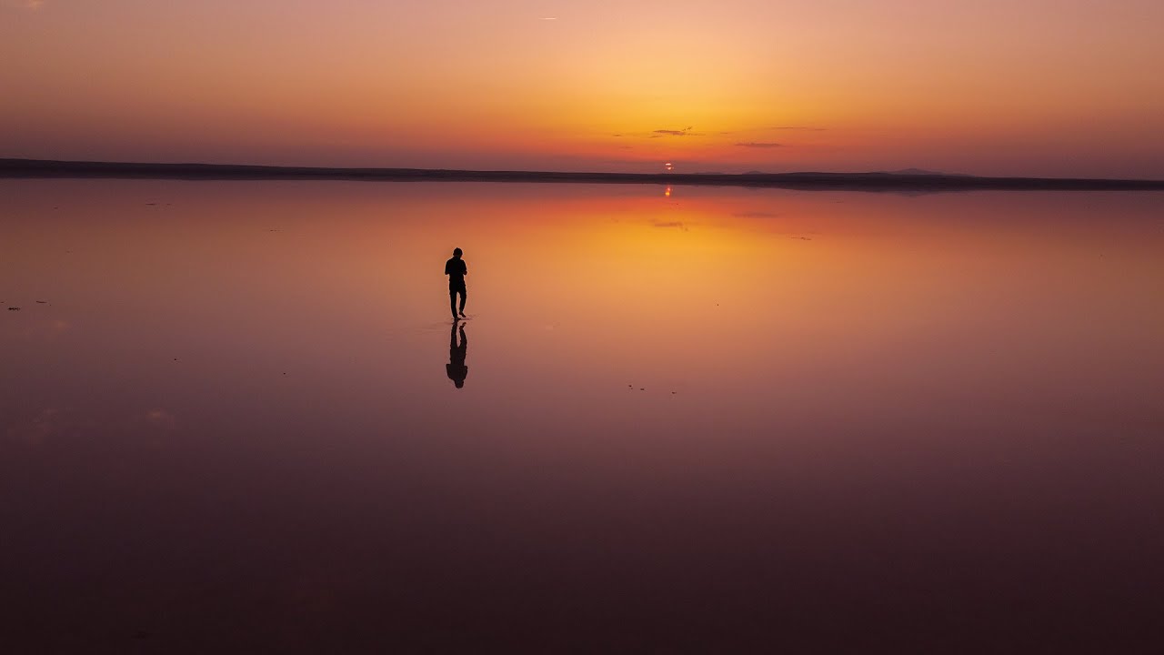 Tuz G&ouml;l&uuml; Drone - G&uuml;n Batımı | Salt Lake Sunset Drone Footage