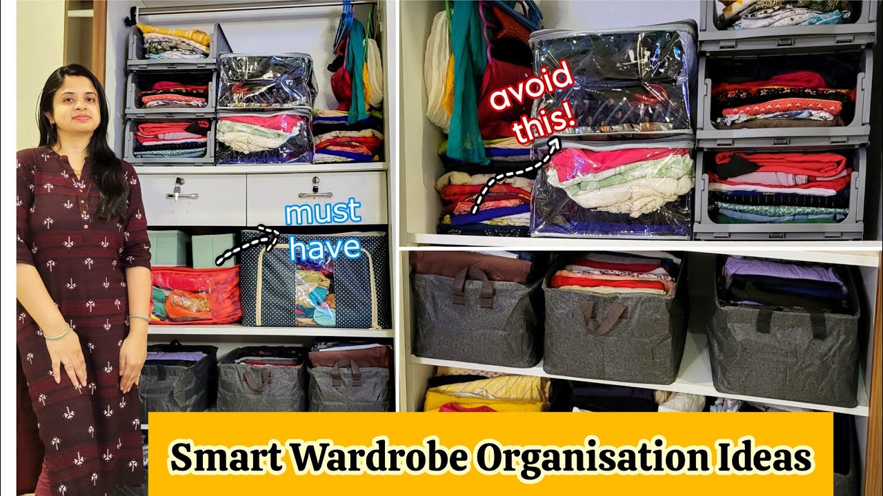 SMART and QUICK WARDROBE ORGANISATION IDEAS  | Simple & Smart Tips
