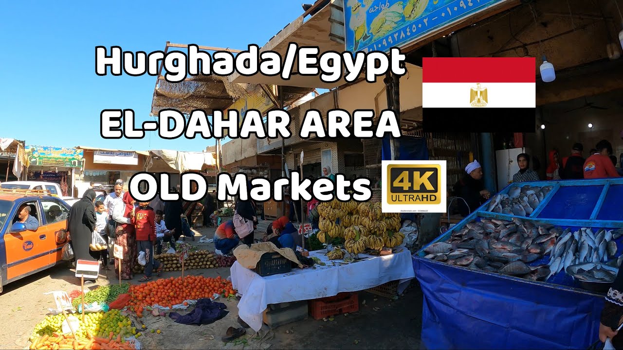 Hurghada,egypt,walking tour in eldahar old markets