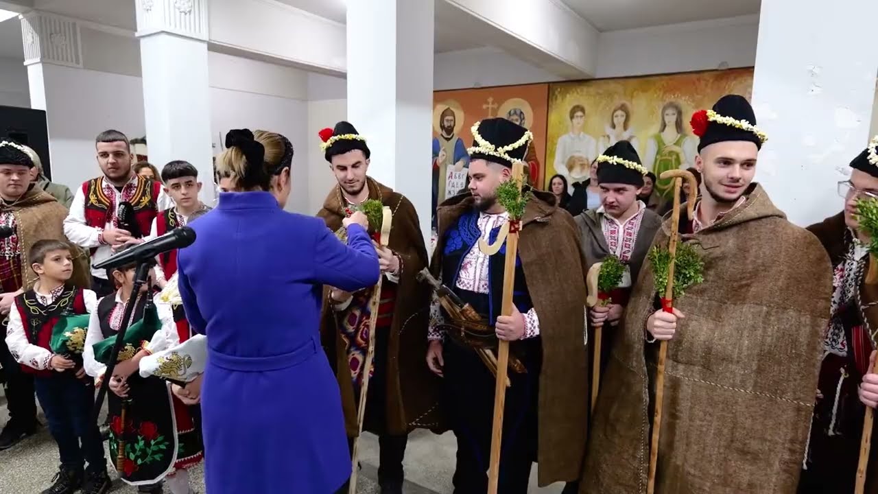Среща на коледарските групи с кмета на Община Твърдица 24 12 2025