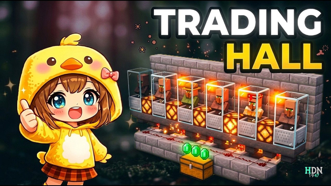 Como Hacer un Trading Hall Sin Mecanismos en DiosesMC ✅ Minecraft | Java - Bedrock
