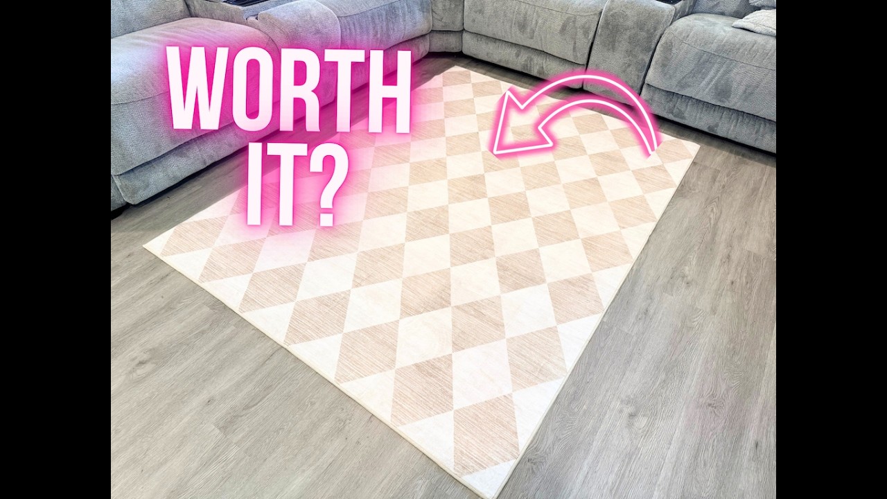 Neutral, Washable & So Cute 🤍 | Honest Checkered Runner Rug Review