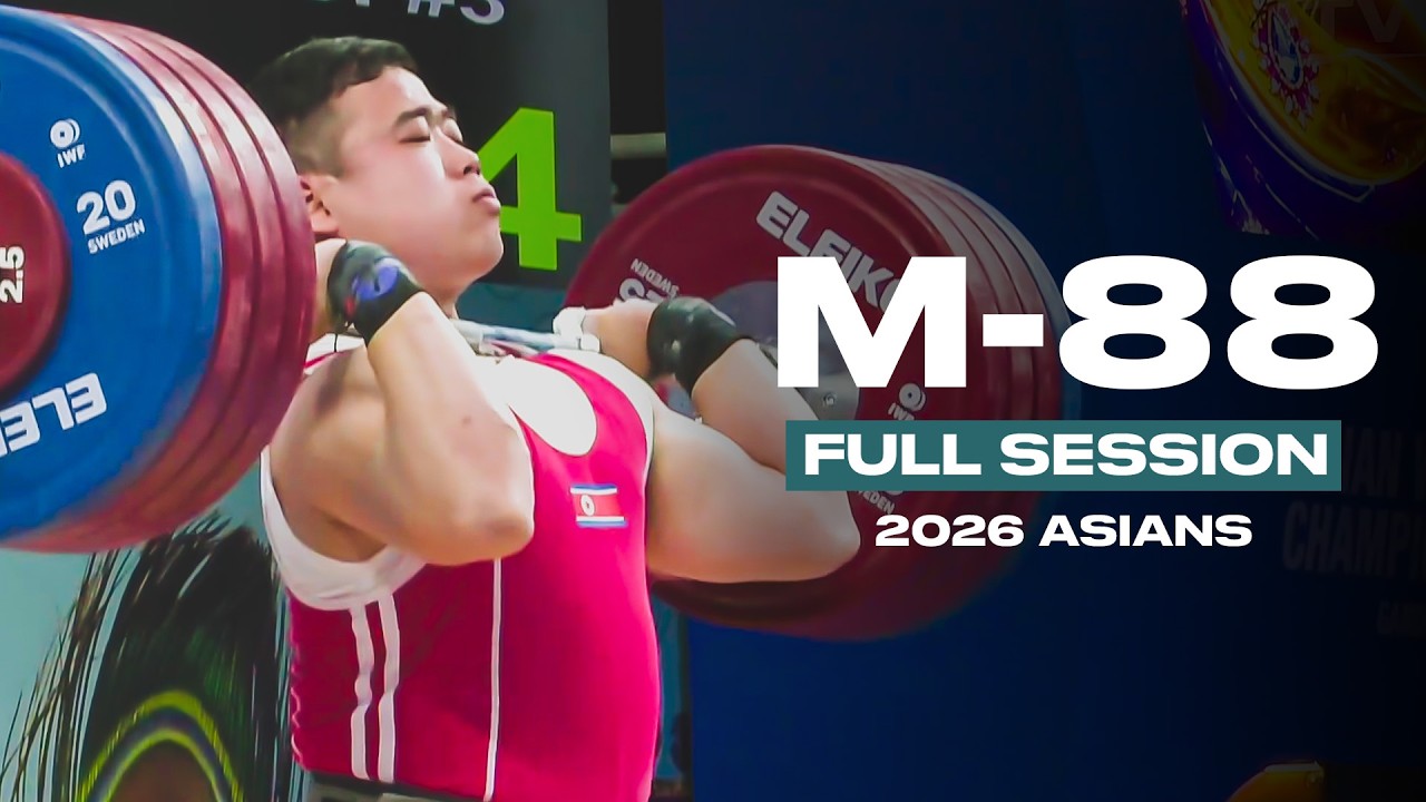 Men's -88kg 2026 Asian Weightlifting Championships | Full Session