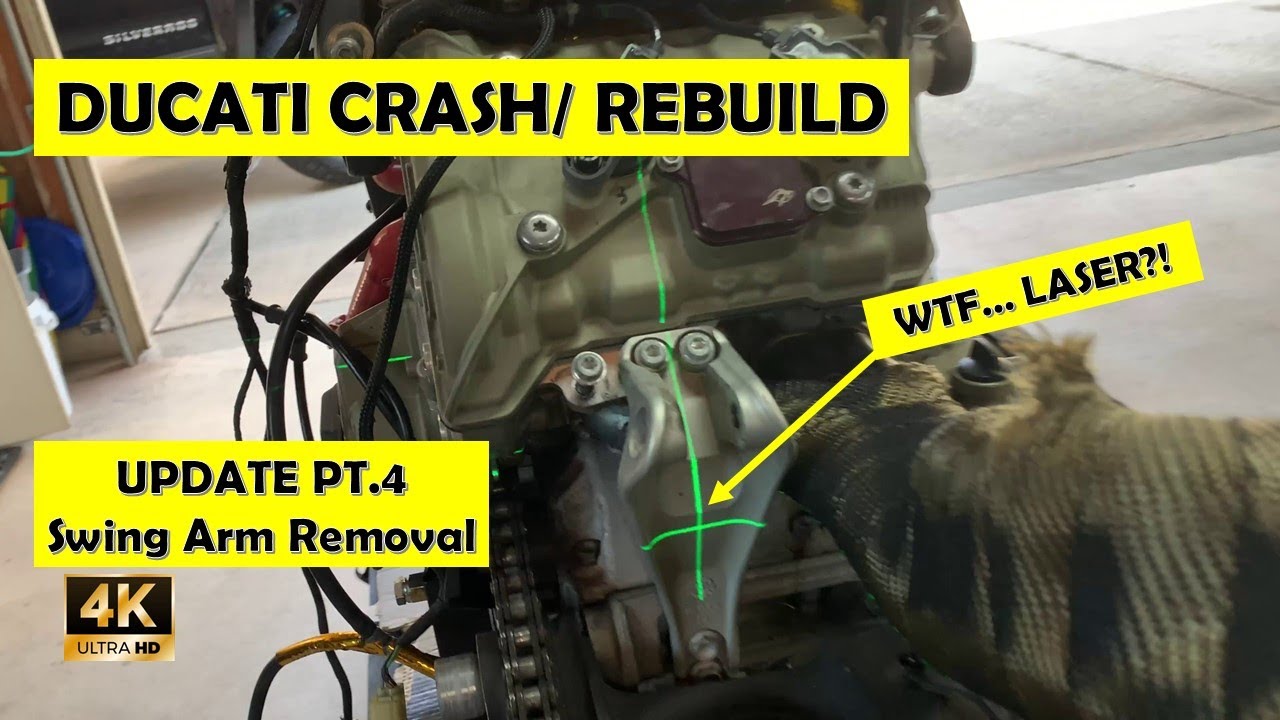 Ducati V4 Crash/ Teardown Pt.4 | Swingarm Removal | Is It Straight?