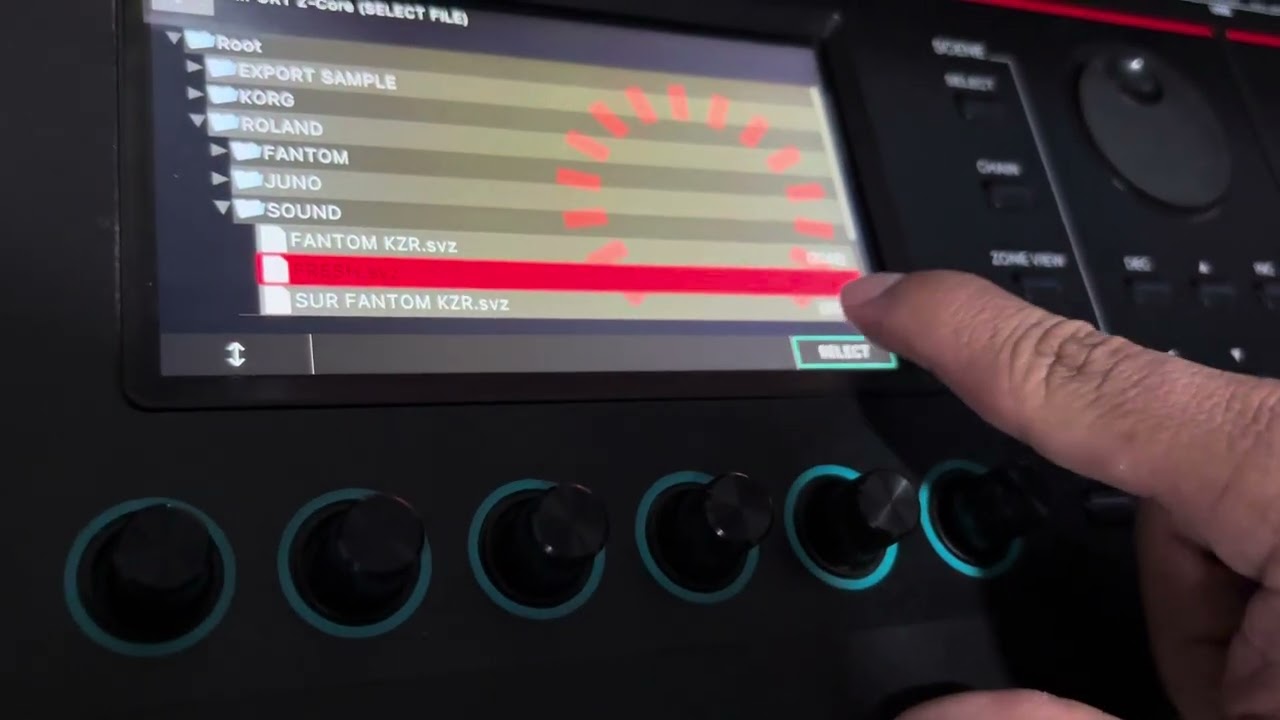 Exportar e Importar Samples (Tone) y Scenas de un Backup a otro - Roland Fantom