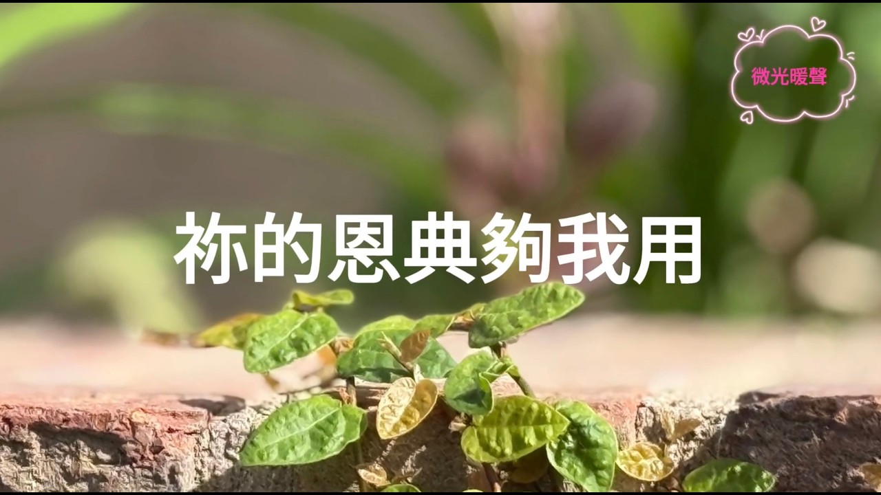祢的恩典 夠我用 @微光暖聲 [Voice of Light]