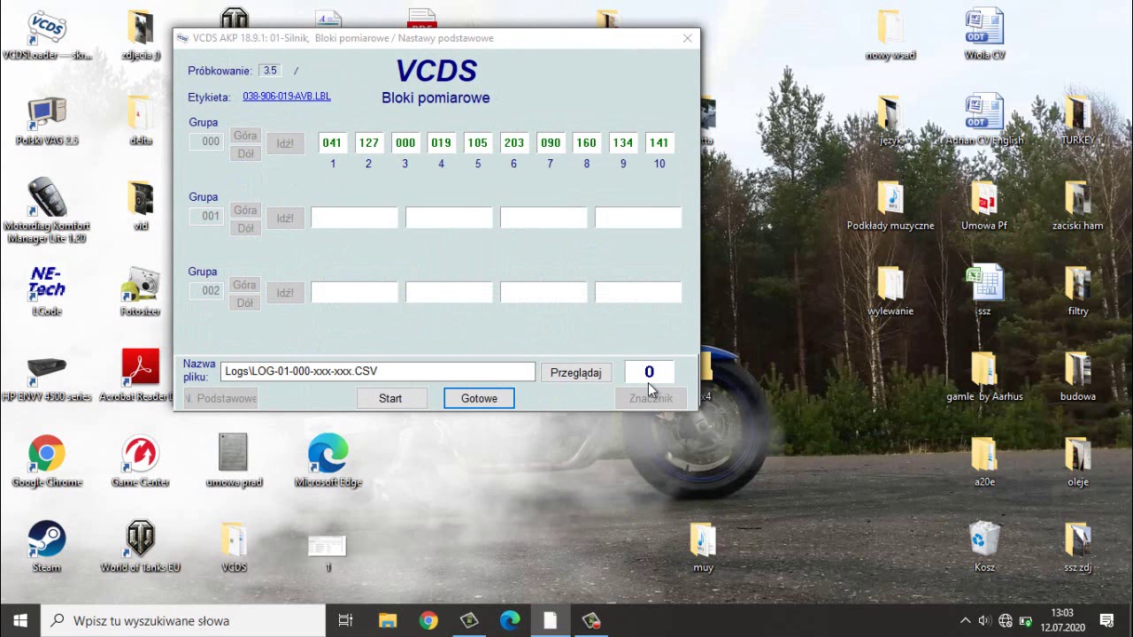 Jak wykonać logi dynamiczne TDI Passat B5 fl audi seat skoda vcds