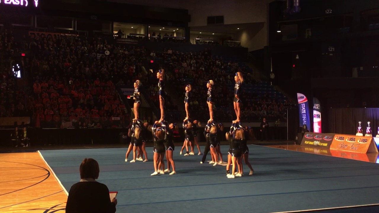 Lincoln Way East Varsity Cheer @ 2017 State Finals