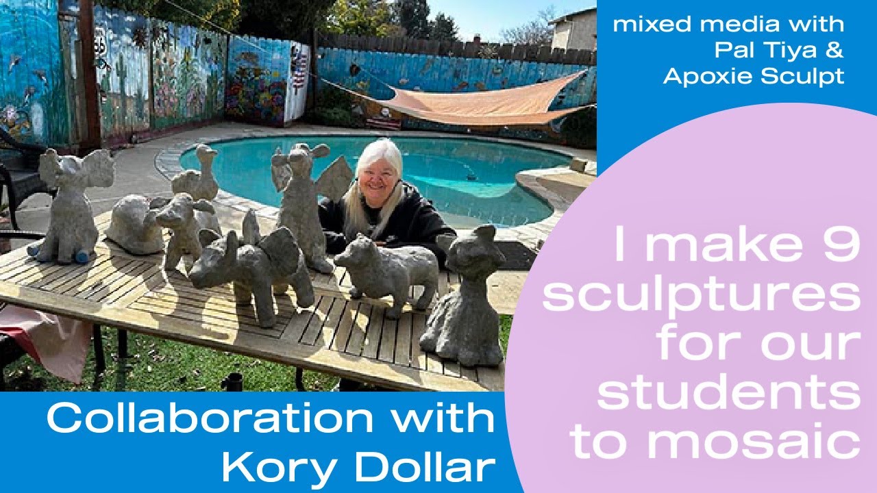 I Teach a sculpture and mosaic class in Oregon at Marvelous Mosaic studio.