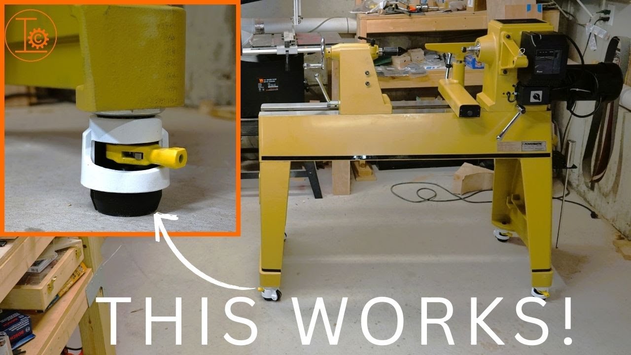 Make a Mobile Base for your Powermatic 3520C Lathe - CHEAP and EASY!