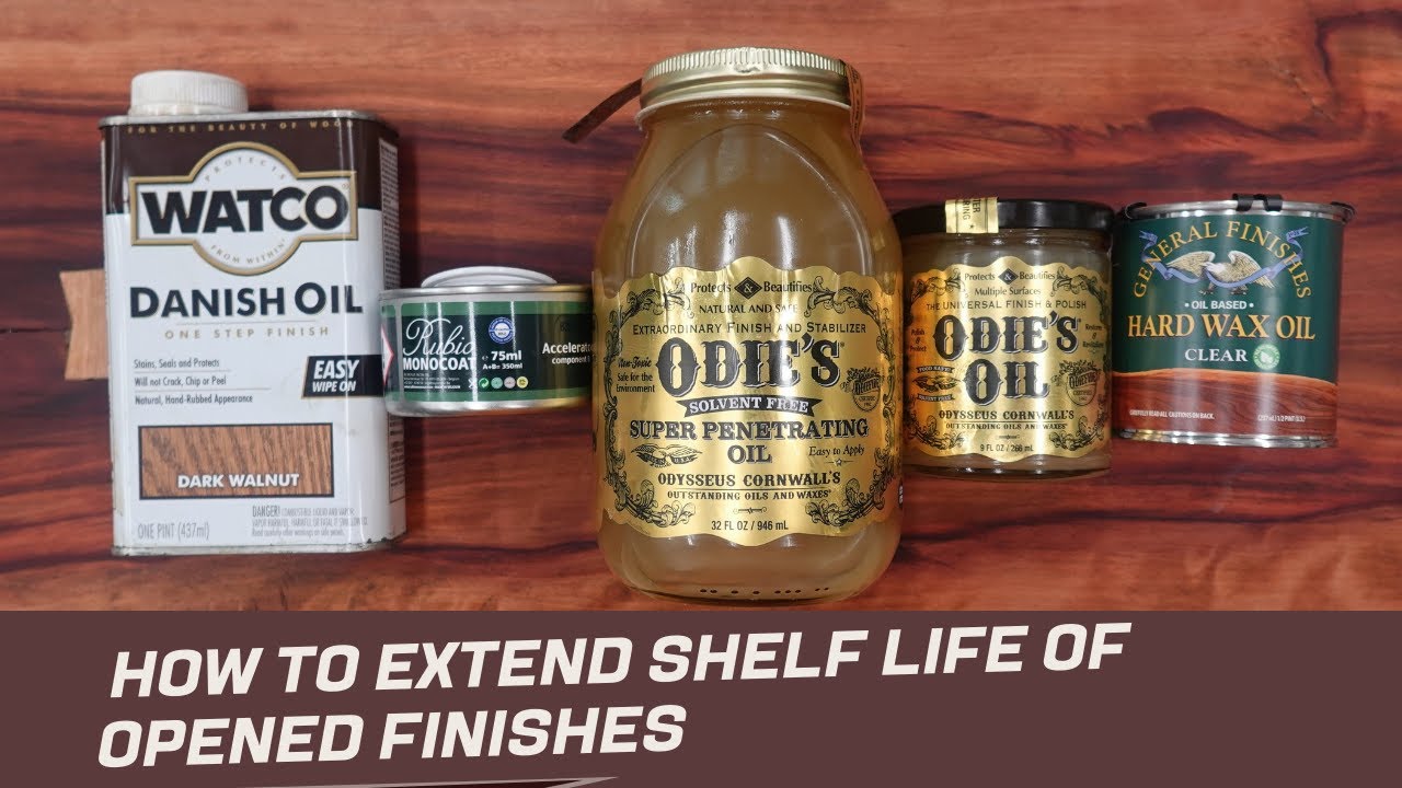 How to Extend shelf life of wood finishes after opening