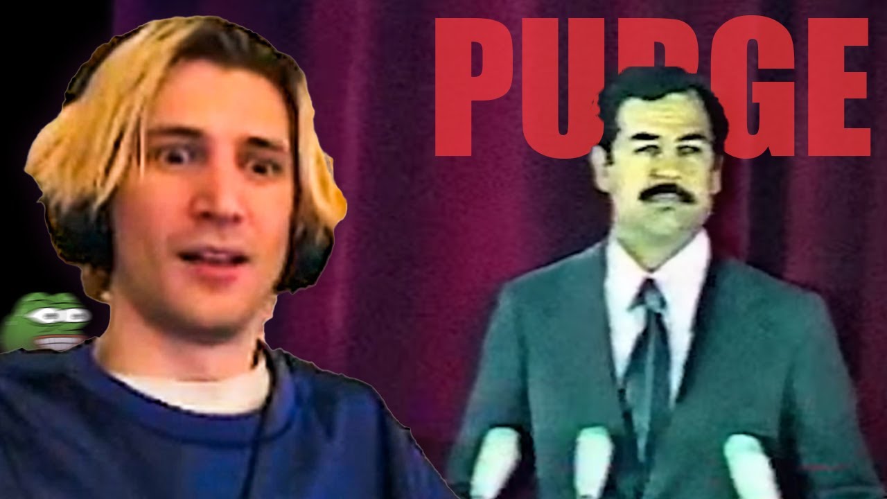 xQc реагирует на публичные чистки Саддама Хусейна и его последующий арест