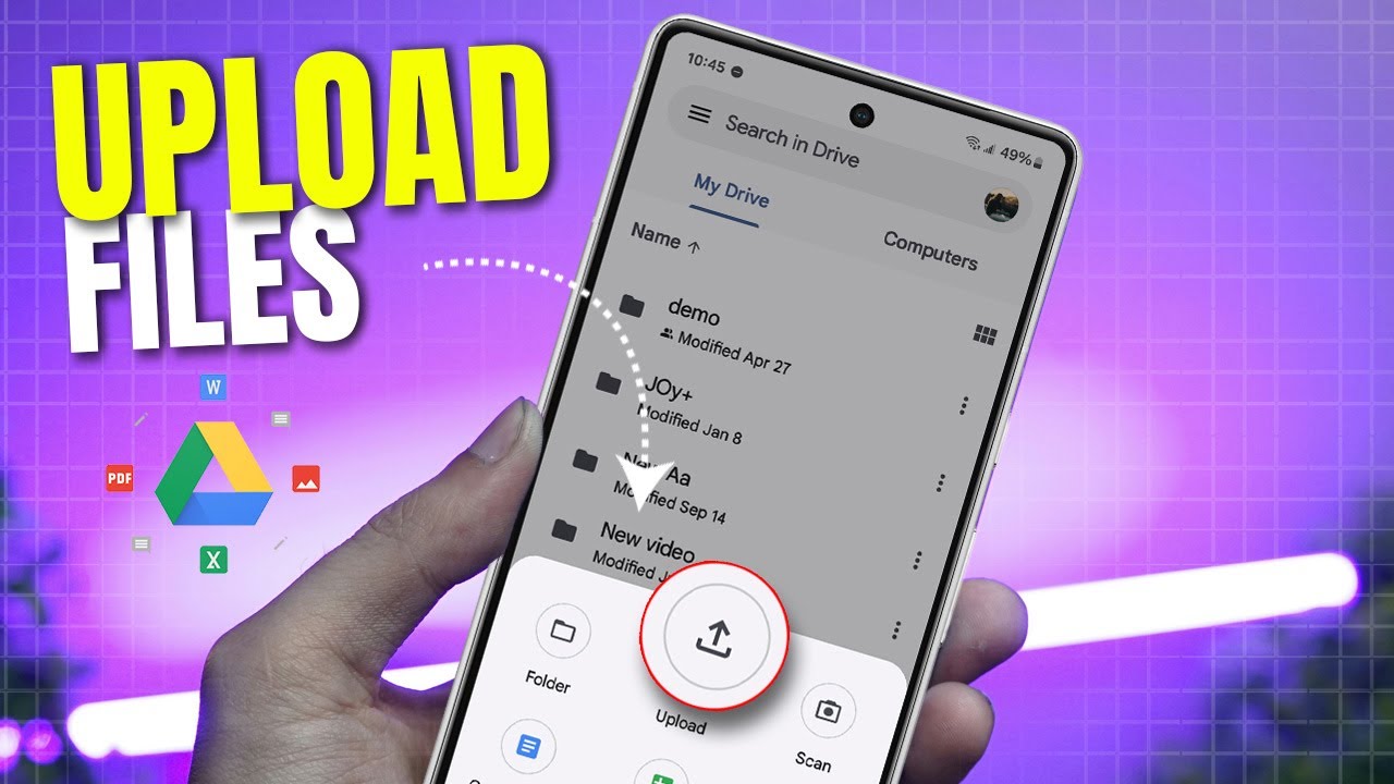 Как загрузить файлы на Google Диск с Android | Сохранение файлов на Google Диск на Android