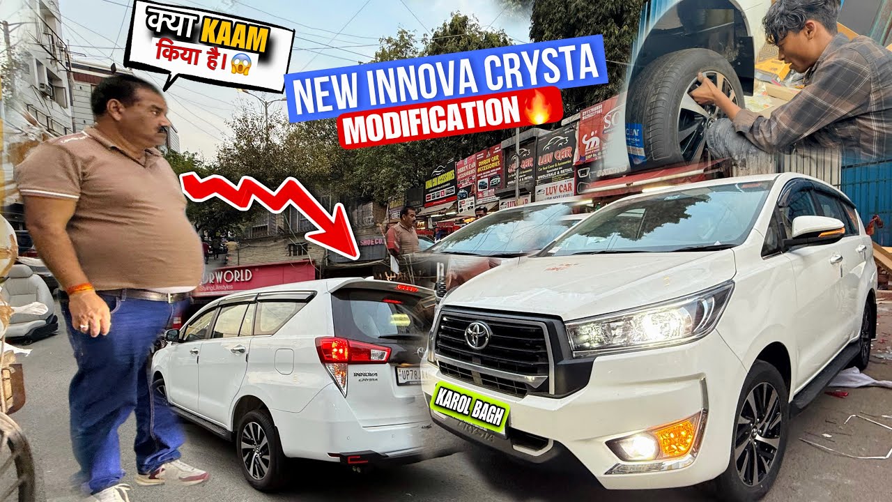 Innova Crysta Base To Top Modification🔥| Innova Crysta Karol Bagh Modified😍