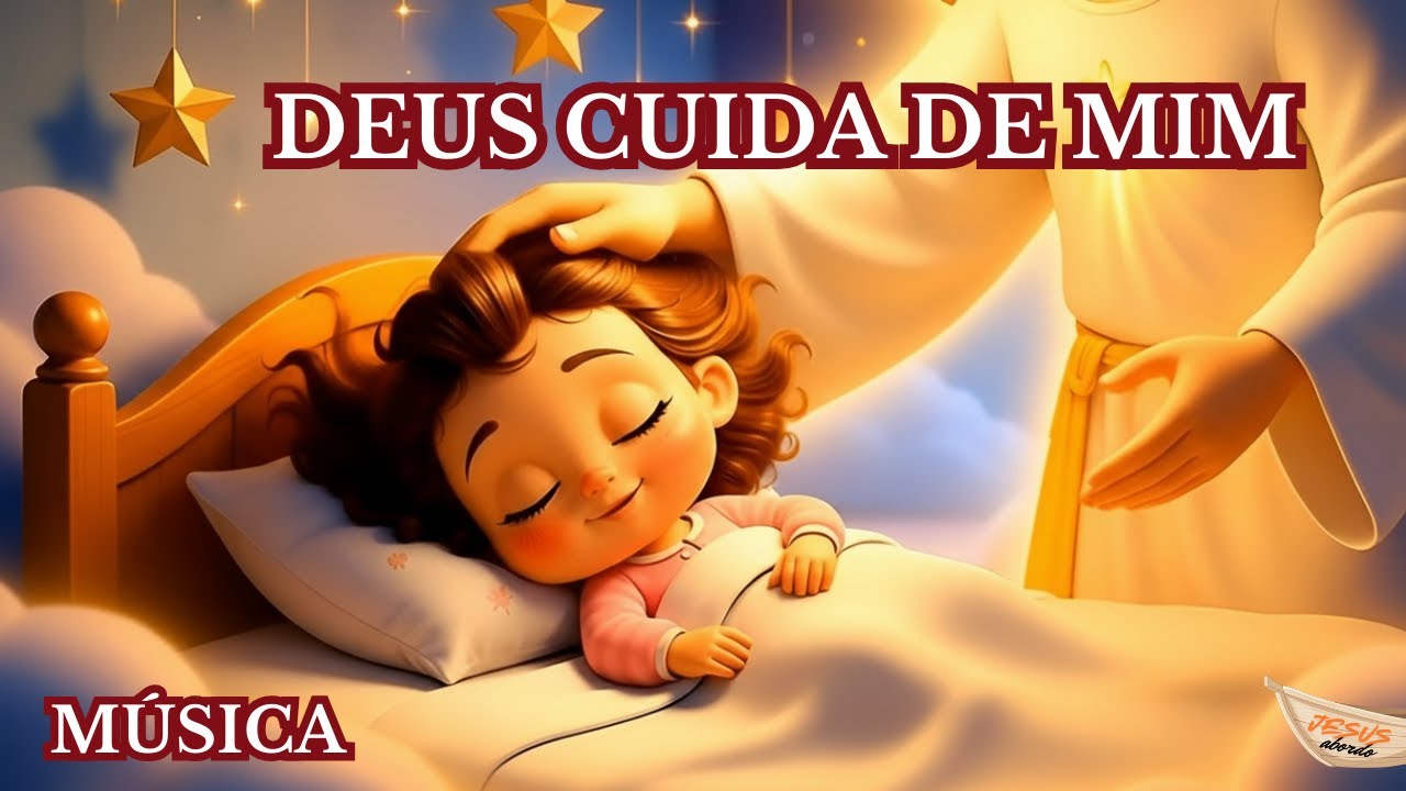 Deus Cuida de Mim 💙 Música Gospel Infantil - Para Não Ter Medo de Dormir Sozinho