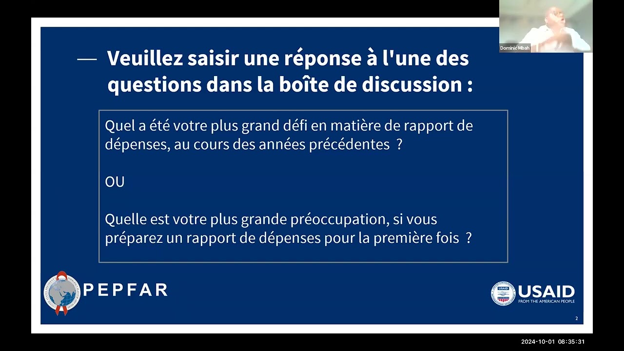 Rapport sur les dépenses de la COP23/AF24