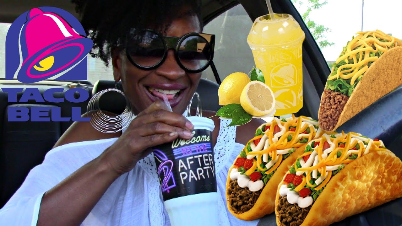 MUKBANG: TACO BELL NEW SPIKED LEMONADE & CHALUPA SUPREME! YUMMYBITESTV