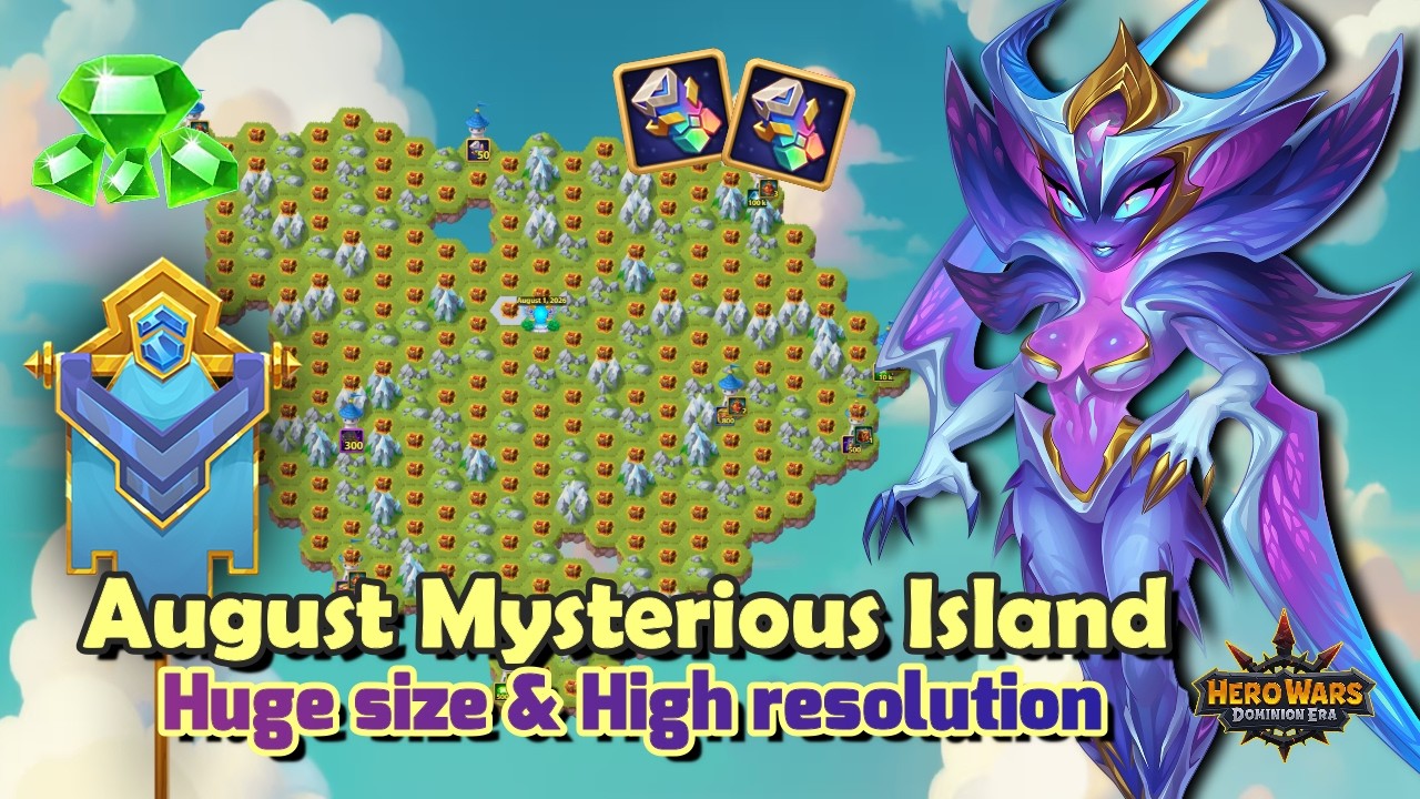 August Mysterious Island Map August 2026