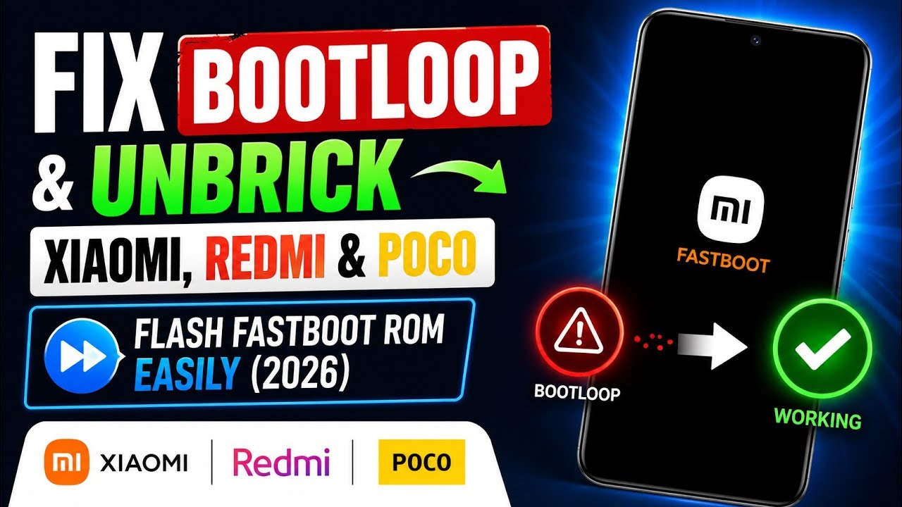 Fix Bootloop & Unbrick Xiaomi, Redmi & POCO | Flash Fastboot ROM Easily (2026)