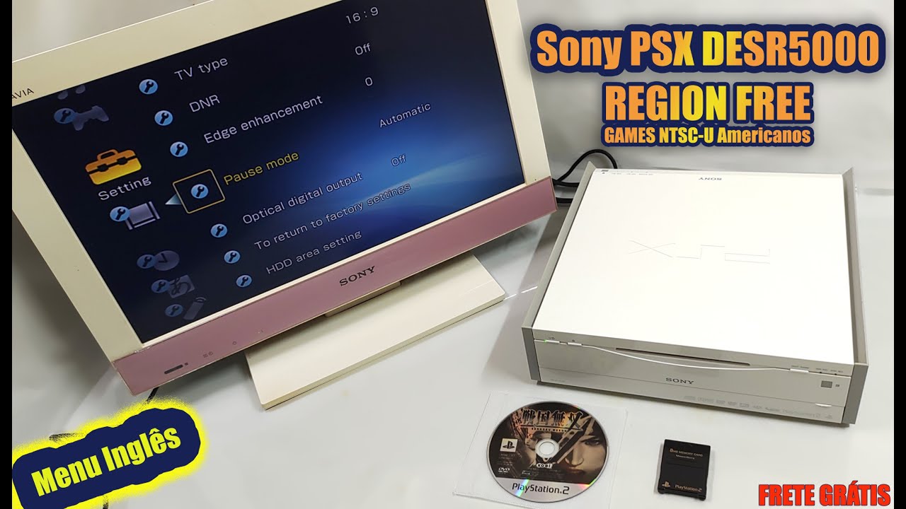Sony PSX DESR5000 - Menu Inglês - Games NTSC-U