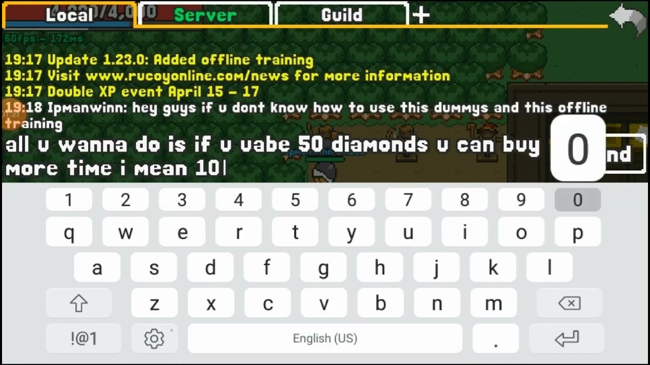 Rucoy online.  How to Offline training