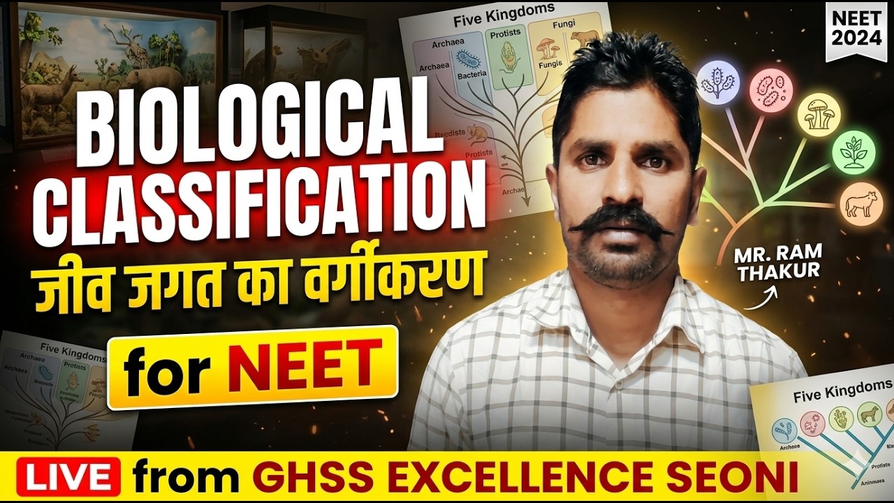Biological Classification One-Shot | NEET Biology | Mr. Ram Thakur