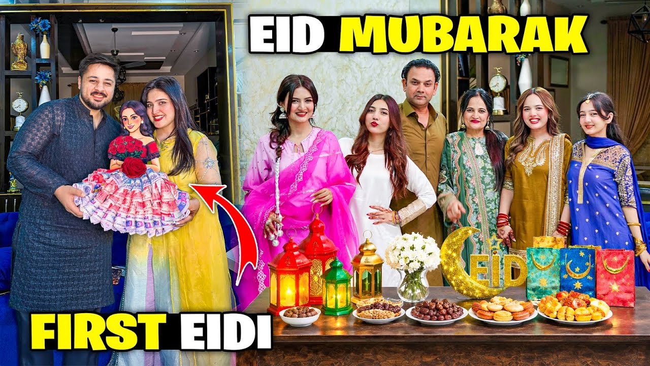 Eid Mubarak Special&hearts;️😍Anaviya Ko First Eidi Di🤩😇|Sabke Liya Kheer & Chicken Broast Banaya🥘Sistrology