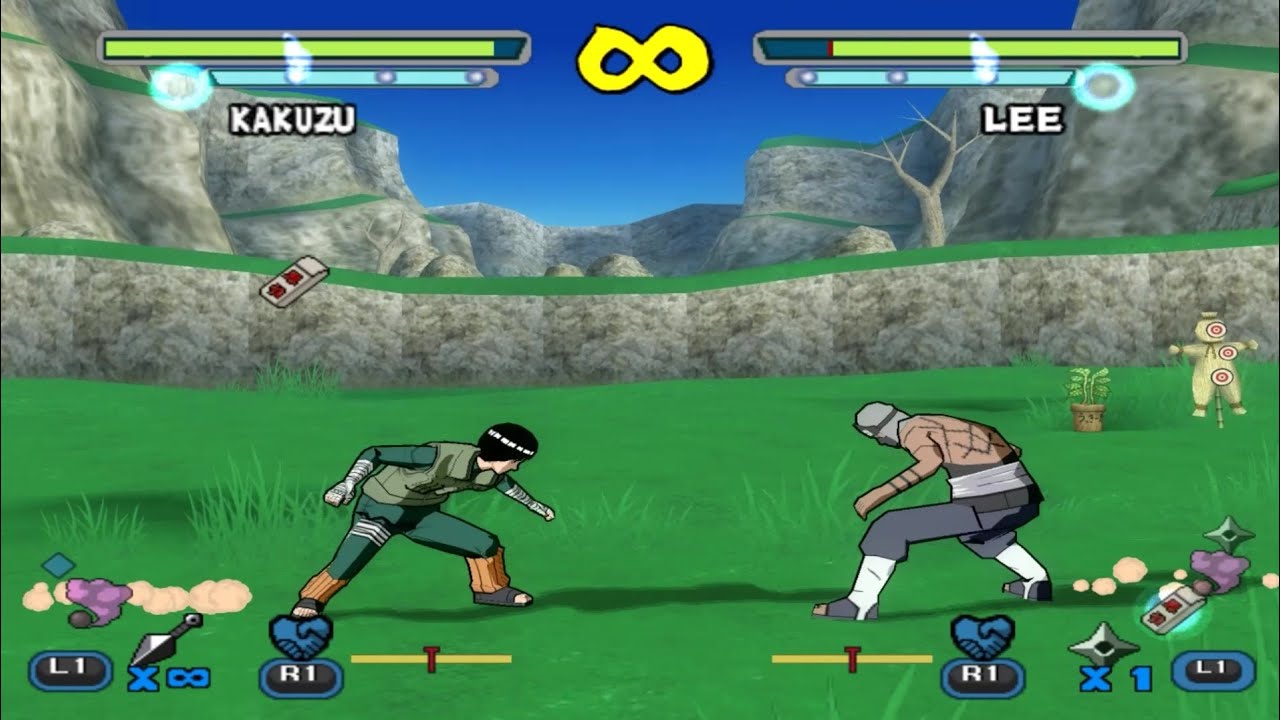 Kakuzu Vs Lee - Naruto Shippuden: Ultimate Ninja 5 Mod (PS2)
