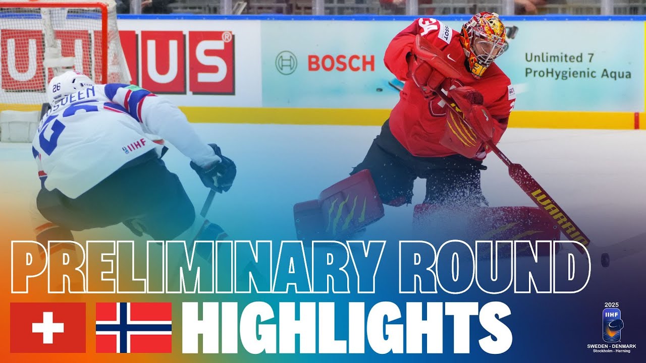 Highlights: SWITZERLAND vs NORWAY | 2025 #MensWorlds #IIHF