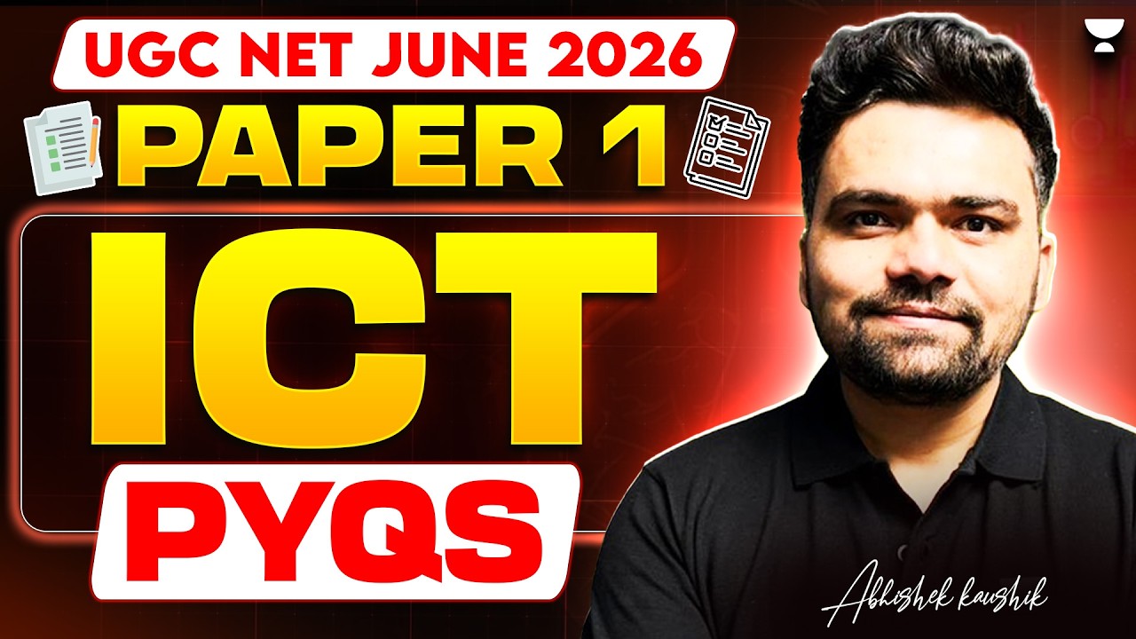 UGC NET Paper 1 | UGC NET Paper 1 ICT PYQs | UGC NET Paper 1 ICT June 2026 | Abhishek sir