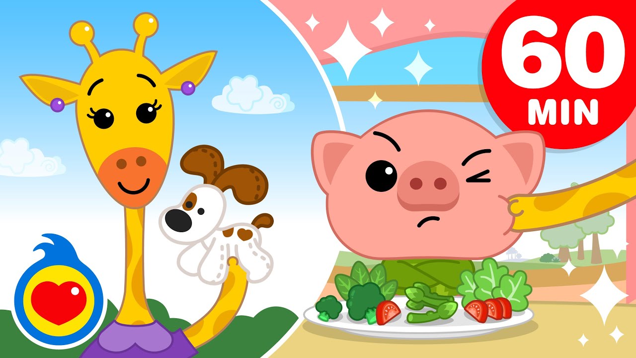 Que Levante La Mano (Con Animales) | Y Más Canciones Infantiles de Animalitos (60 Min) | Plim Plim