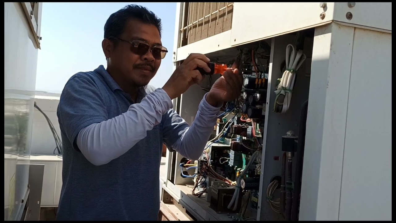 Rooftop package Gree Aircon Error H6, HL. change drive board