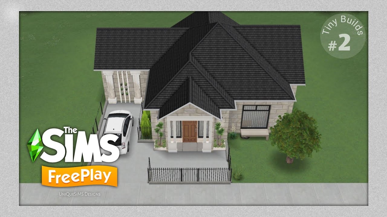 The Sims FreePlay: TINY BUILDS_#2 (2-Bedroom House Design) House Tour + Floor Plans