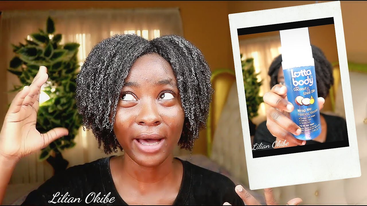 I TRIED FOAMING MOUSSE FOR MY 4C WASH AND GO AND I'M SHOOK 😨 // LOTTA BODY WRAP ME MOUSSE REVIEW