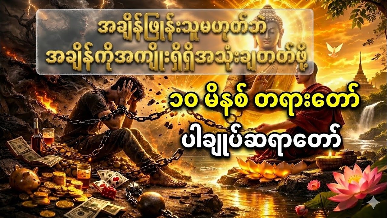 အချိန်ဖြုန်းသူမဟုက်ဘဲ အချိန်သုံးသူဖြစ်ဖို့ ( ၁၀ )မိနစ်ပဲအချိန်ပေးပါ။ ပါချုပ်ဆရာတော် 